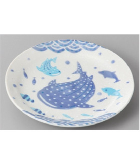 Тарелка Китовая акула Jinbei 16.4х2.5см MARUMO
