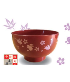 Пиала "Восточная" Сакура с зайчиками "УСАГИ" 11см, 360мл JAPAN PREMIUM 