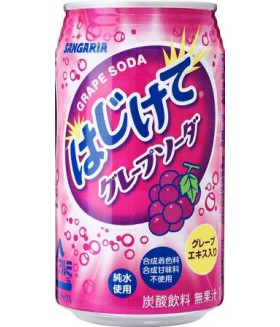 Напиток газированный шипучий "HAJIKETE Grape Cider" (виноград), 350г SANGARIA