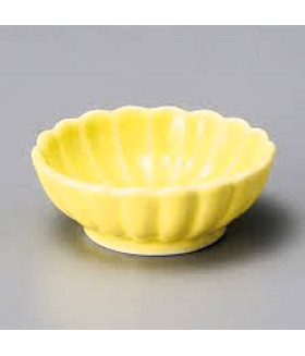Ёмкость для соуса (Yellow Chrysanthemum Wave plate Small size) 6×2.3cm MARUMO TAKAGI