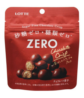 Шоколад "ZERO" , Без сахара c начинкой криспи, 28г Lotte